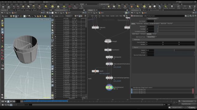 Houdini FX - Simulazioni di Corpi Rigidi e Distruzioni – Screenshot 1