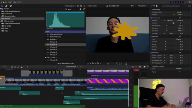Montage vidéo avec Final Cut Pro X - Style Youtube – Screenshot 4