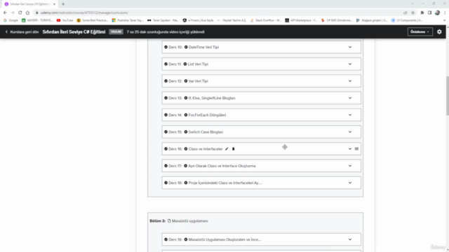 Sıfırdan İleri Seviye C# Eğitimi – Screenshot 2