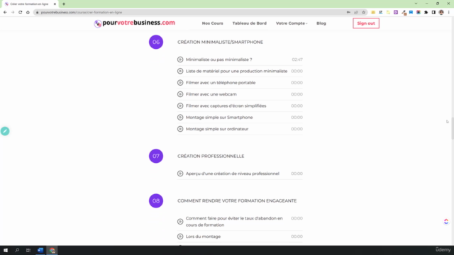 Comment créer votre formation en ligne de A à Z – Screenshot 3
