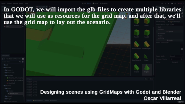 Designing scenes using GridMaps with Godot and Blender – Screenshot 3