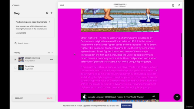 How to use Squarespace: Make Your Own Creative Website – Screenshot 4