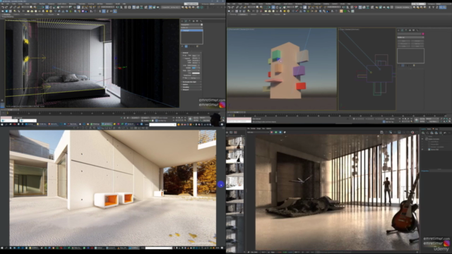 V-Ray'de İç Mimarlık ve Render – Screenshot 1