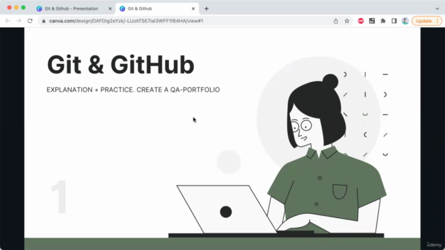 Git & GitHub for QA Engineer + portfolio creation – Screenshot 1