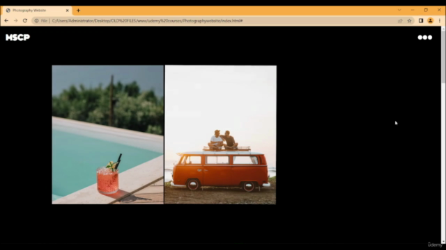 Learn how to make a Photography website with html and Css - Screenshot_01