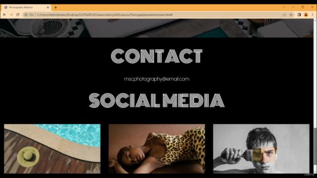 Learn how to make a Photography website with html and Css - Screenshot_04