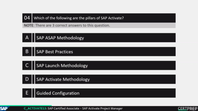 C_ACTIVATE13 - SAP Activate Project Manager | Exam Questions – Screenshot 2