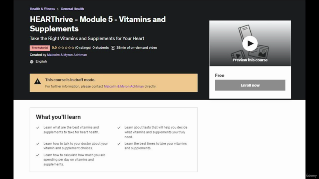 HEARThrive - Module 5 - Best Vitamins & Supplements to Take – Screenshot 4