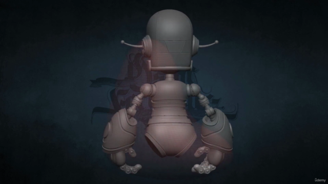 Robot en ZBrush - A la luz de las estrellas – Screenshot 1