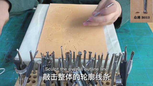 Leather carving course ~ Squirrel – Screenshot 1