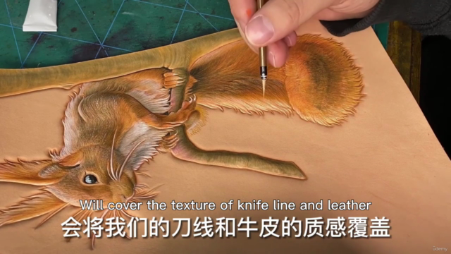 Leather carving course ~ Squirrel – Screenshot 4