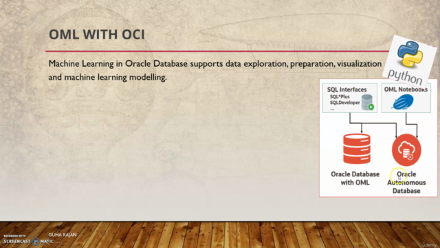 Oracle Machine Learning with Oracle Cloud : An Introduction – Screenshot 1