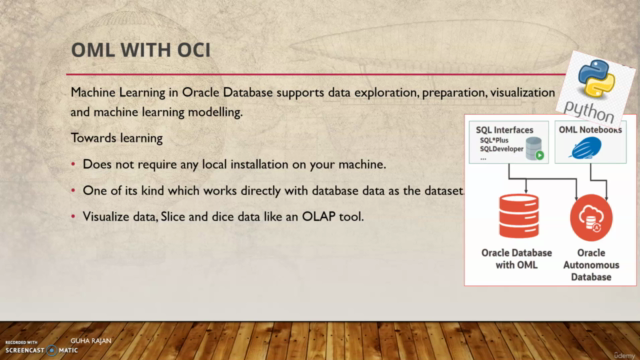 Oracle Machine Learning with Oracle Cloud : An Introduction – Screenshot 3