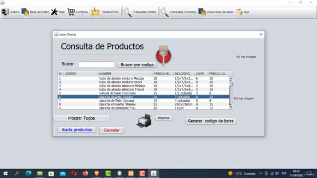 Sistema de ventas java con codigo de bara POO codigo fuente – Screenshot 2