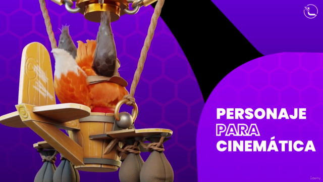 Personaje para cinemáticas en Blender - Zorrito – Screenshot 1