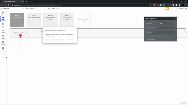 Kurs Bubble – strony bez kodowania – Screenshot 2
