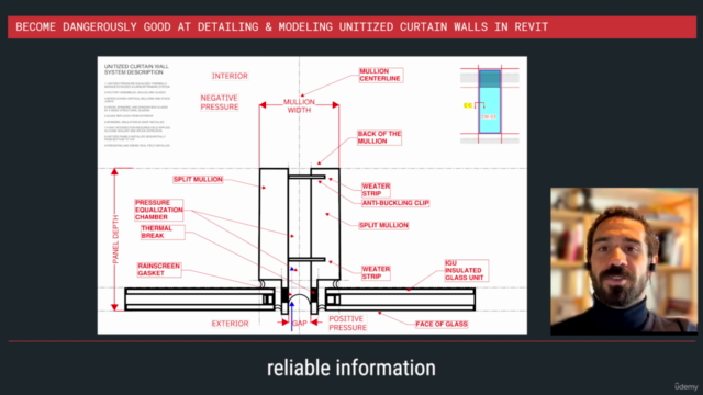 Become Great at Modeling and Detailing Curtain Wall in Revit – Screenshot 1