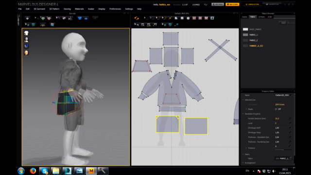 Complex clothes in 1 hour (Marvelous Designer+3ds max) – Screenshot 2