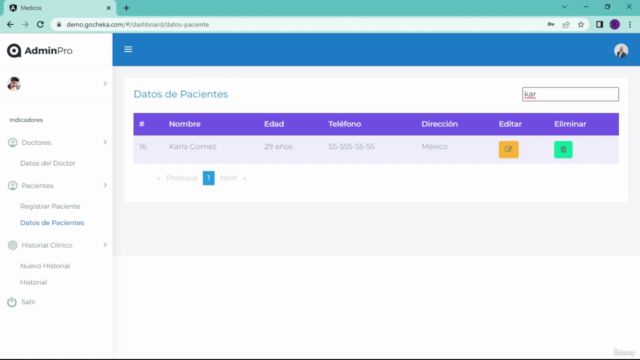 Angular: Sistema para médicos utilizando Angular Php MySql – Screenshot 2