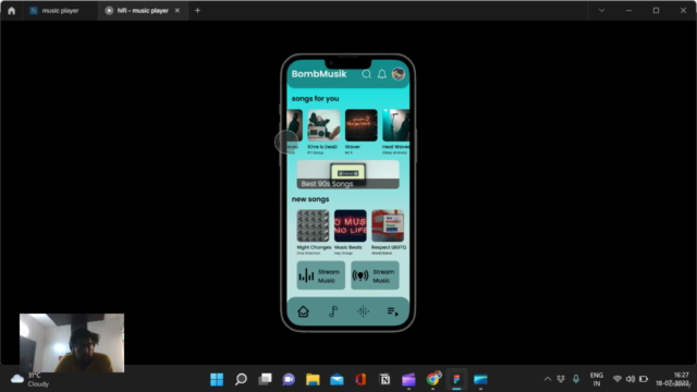 Designing Music Application in Figma – Screenshot 1
