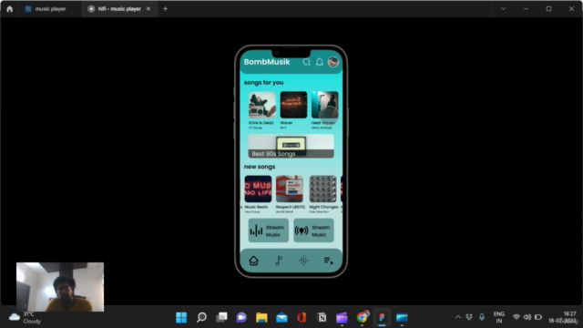 Designing Music Application in Figma – Screenshot 2