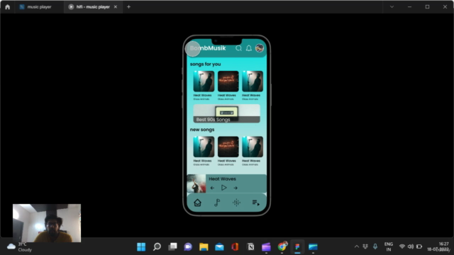 Designing Music Application in Figma – Screenshot 3