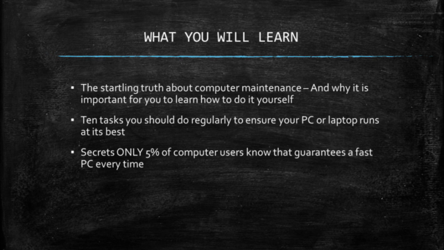 PC Maintenance For Beginners – Screenshot 3