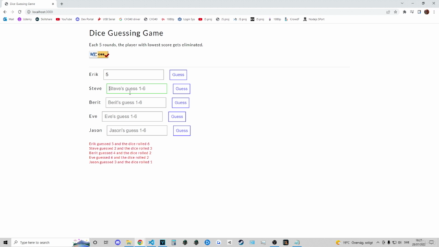 JavaScript Dice Game Node.js HTML5 CSS3 - Screenshot_02