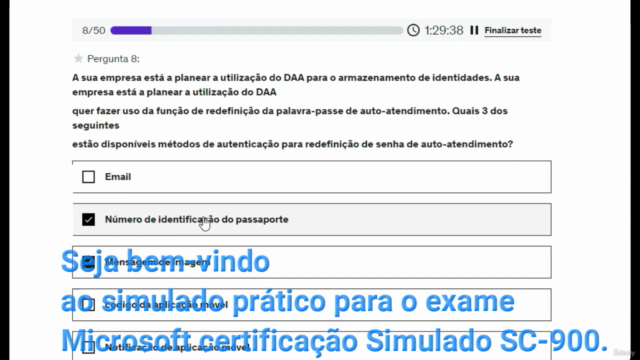 Simulado SC-900 - Segurança, conformidade e identidade – Screenshot 2