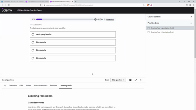 CIH Ventilation Practice Exams – Screenshot 4