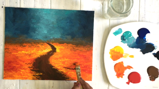 Painting  A Fall Forest Path With Acrylics - Screenshot_03