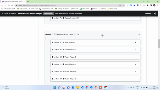 MERN Stack Music Player App 2022 – Screenshot 3