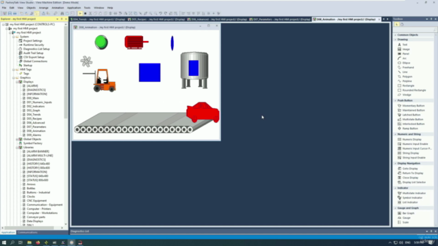 HMI FactoryTalk Complete Course, PLC Allen Bradley PanelView – Screenshot 2