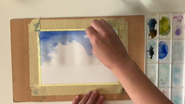 How to Paint a Watercolor Summer Landscape – Screenshot 3