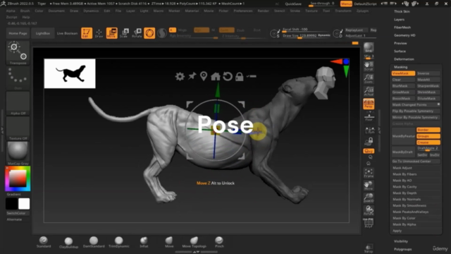 Realistic Animal Creation for Film in Maya & Zbrush – Screenshot 2