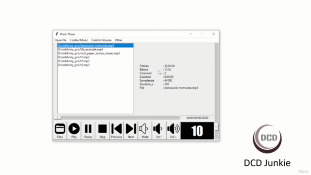 Build An Audio Video Player With Python And Tkinter – Screenshot 2