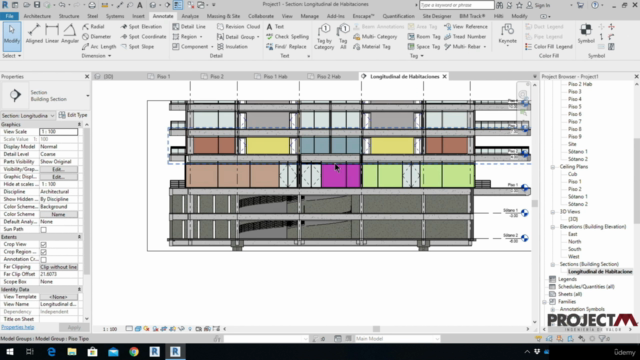 Modelación arquitectónica y estructural básica en Revit – Screenshot 2