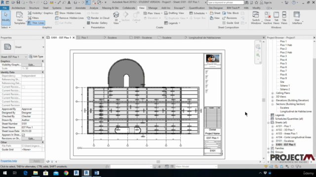 Modelación arquitectónica y estructural básica en Revit – Screenshot 4