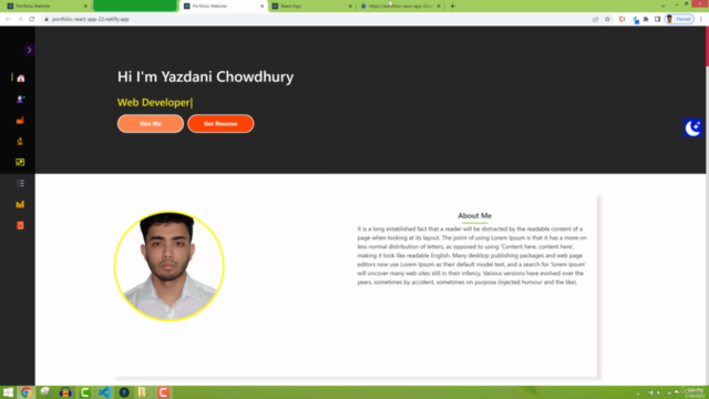 React Responsive Portfolio Website - Complete React Project – Screenshot 2