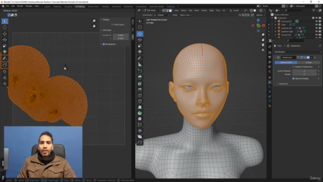 Realistic Character Making in Blender – Screenshot 3