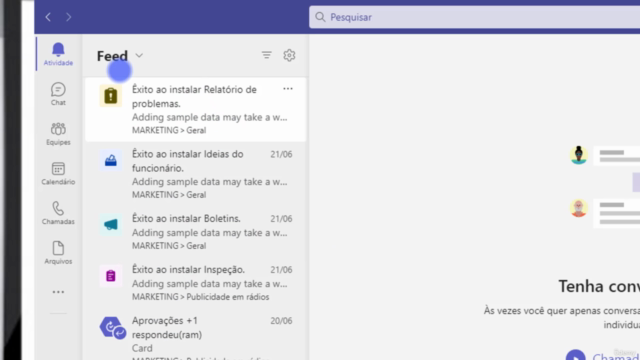 Microsoft Teams (do básico ao avançado com apps) – Screenshot 1