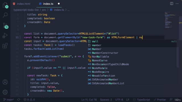 【한글자막】 TypeScript 마스터 with Webpack & React – Screenshot 2