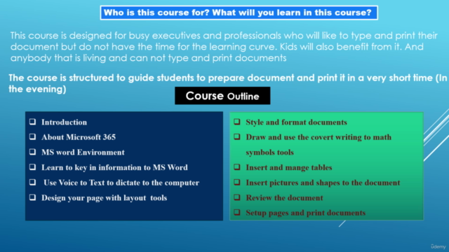 Learn Microsoft Word 365 in the Evening – Screenshot 2