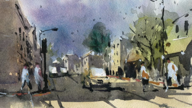 Simple Street Scenes in Watercolor – Screenshot 1