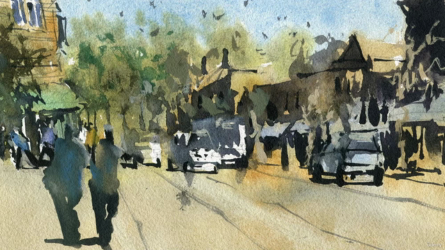 Simple Street Scenes in Watercolor – Screenshot 3