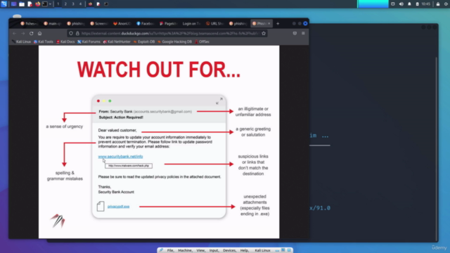 Cyber Security: Phishing – Screenshot 1