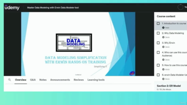 Master Data Modeling with Erwin Data Modeler tool! – Screenshot 3