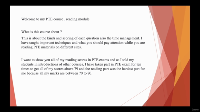 PTE Reading Academic test – Screenshot 1
