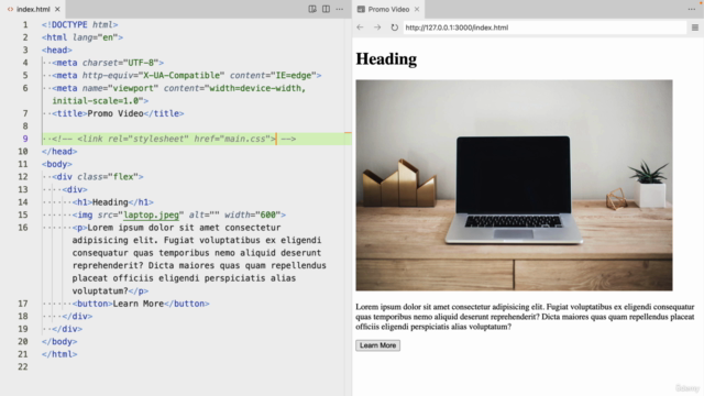 HTML and CSS Crash Course – Screenshot 1