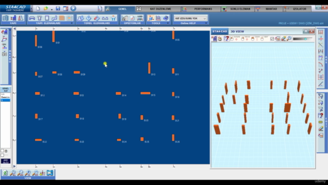 Sta4cad İle Statik Proje Eğitimi (Metraj Anlatımlı) – Screenshot 2